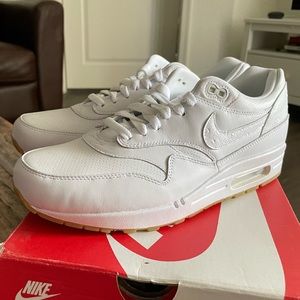 Nike Air Max 1 Patent Leather - White/Gum sz 11
